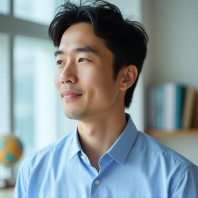 教育プログラム責任者、佐藤健太の肖像